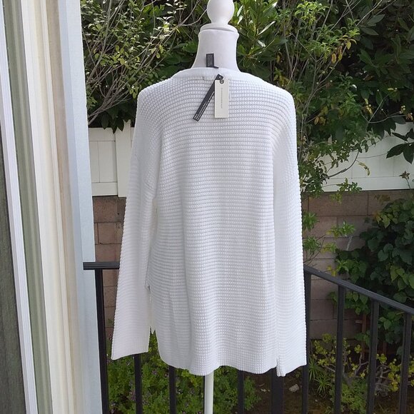 Anthropologie Michael Stars Sweater Women's Size Small White Knit NEW - Picture 2 of 5